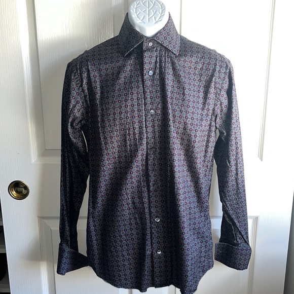 Vintage Button Down Dress Shirt with Cufflinks - Picture 1 of 9